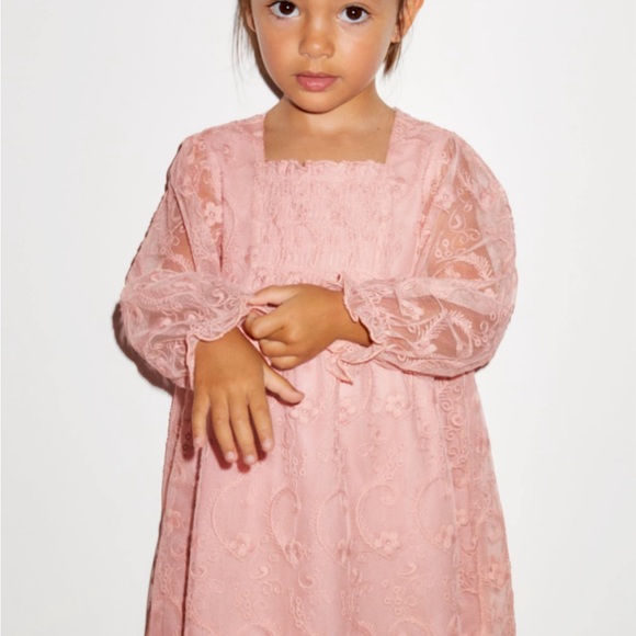 Zara embroidered tulle dress for baby girl, Size 18-24 months, Like new . - Picture 7 of 7